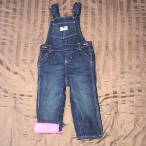 OshKosh fleece-lined overalls - size 18 mos